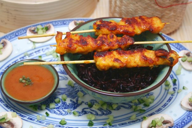 Weihnachtsfeier in Stuttgart Sate Fingerfood