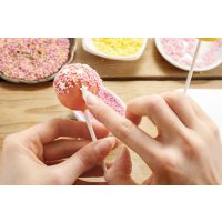Cakepop-Kurs Düsseldorf - gelbe und pinke Cakepops