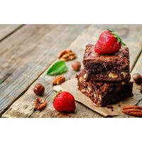Backkurs Würzburg – Brownies mit Erdbeeren