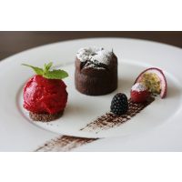 Eiskurs in München Schokokuchen und Sorbet