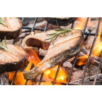 Wintergrillen in Karlsruhe - Lachs