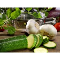 Kochkurs für Anfänger Frankfurt - Zuchini mit Knoblauch