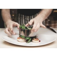 Sterne-Kochkurs in München - Anrichten