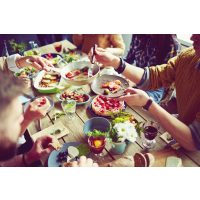 Kulinarisches Firmenevent – Fertige Speisen