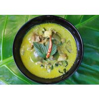 Weihnachtsfeier in München - grünes Curry