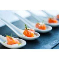 Weihnachtsfeier Nürnberg Lachs Häppchen