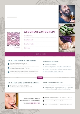 Miomente Gutschein als PDF
